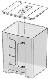 Milk Container Box with Milk Temperature Sensor For FG10 And FG14 - 4.5L